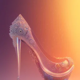 cinderellas high heel crystal glass shoes ,magical, snow, sharp, intricate ornate, elegant, highly detailed, transparent, artstation, concept art, smooth, sharp focus, illustration, 8k,epic fantasy, iridescent accents