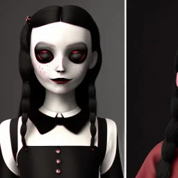 wednesday addams, wednesday addams hair, dark make up, wesnesday addams, gothic, black dress cinematic