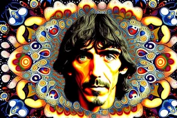 george harrison 3rd eye mandala trippy acid