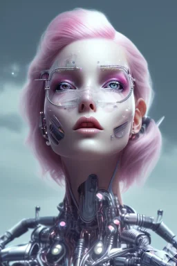 cyborg, pink hair, sexy, perfekt, real, dream