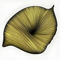 shell illustration, just the lines