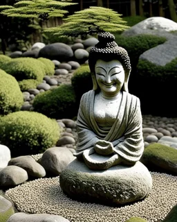 A serene smile adorned the person's face as they beheld the Japanese kare sansui gardens. The meticulously raked gravel resembled flowing rivers, while perfectly placed rocks evoked a sense of harmony. Bonsai trees, meticulously pruned and cultivated, exuded tranquility. A moment of peaceful contemplation amidst the artistry of nature's balance.
