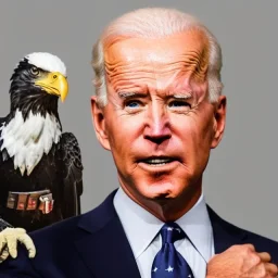 Darth Joe Biden riding a bald eagle