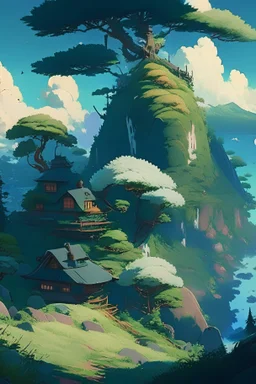 Studio ghibli landscape