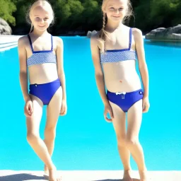 petite Scandinavian girl, swimware