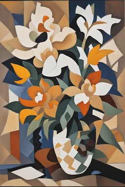 Georges Braque oil painting tufting tapestry exotic flowers bouquet