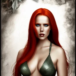 simone simons with poison ivy body face