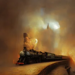 the hogwarts express by ivan ayvazovski