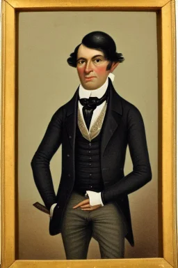 Extremely rich tyoung liberal guy portrait 1800s