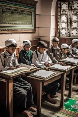 تعليم القرآن داخل مدرسة