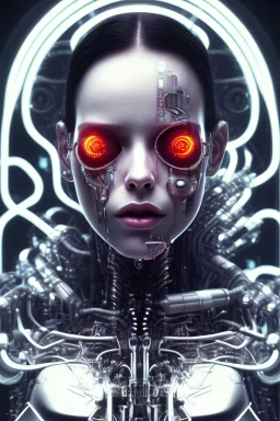 cyberpunk, head, scream women, portrai, face cry, perfect skin, tron, cyborg, robot, cyborg, seven , perfekt, real, dream, hr giger