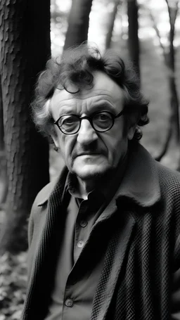 Kurt Vonnegut in the woods