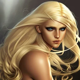 beautiful blonde warrior