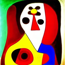 portrait of a woman joan miro style