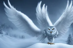 snow winged OWL