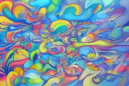 , 3d, water color, cartoon, trippy, oil painting