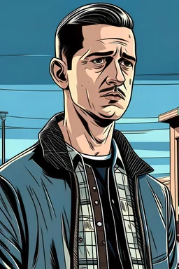 G Eazy, create a Gta Vector Comic style scene