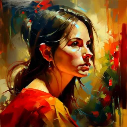 WOMAN Oil painting