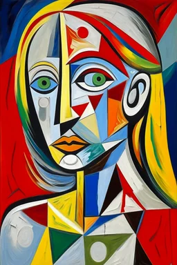 picasso vrouw schilderrij abstract lichaam