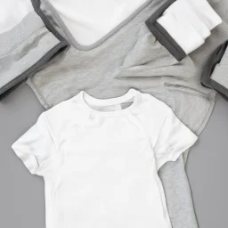 Folded sportlegging, top view, flat lay, realistic