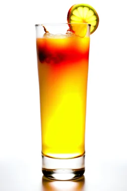 Create atractiv a photo of a drink called - Sex on the beach. Just as it is mixed as standard. With a white background and in a tall glass