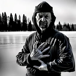 hand in Sergei Senkin style