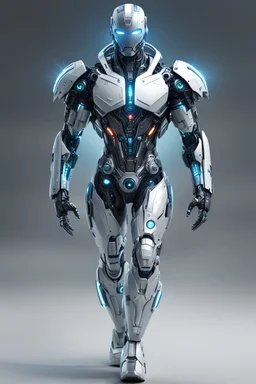 Cyborg man Neofuturista, hiperdetallado, calidad ultra, full body