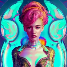 sexy, beautiful, young woman, detailed gorgeous face, vaporwave aesthetic, synthwave, colorful, psychedelic, artstation, concept art, smooth, extremely sharp detail, finely tuned detail, ultra high definition, 8 k, unreal engine 5, ultra sharp focus, illustration, art by artgerm mary dimova, jim lee, greg rutkowski and alphonse mucha