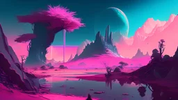 Phantasy landscape, syber pank