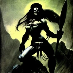 Death Dealer by Frank Frazetta style