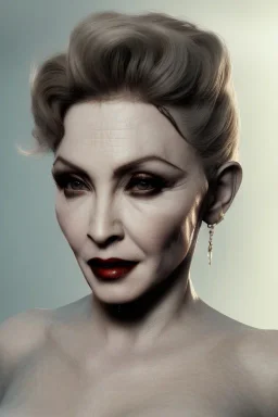 Madonna as an evil queen in leather, volumetric lighting, particles,highly detailed,cinamatic, deep colours,