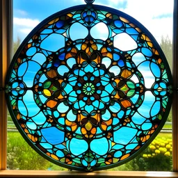 stained glass mandala