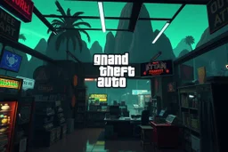 gta. inside of sworld shop location background