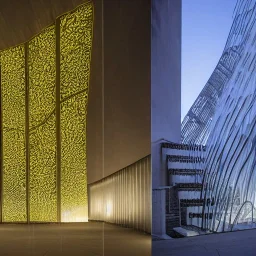 10 Grenelle, biomorphic structure , stunning staircase which serves as the centerpiece of the scheme,bioluminescence, centrepiece,France, interior design, Les Echos, Le Parisien, LVMH, media division, minimalist, hotel environment, parametric sculpture, Paris, refined details, shooting stars lights backround , masterpiece of Ora Ito