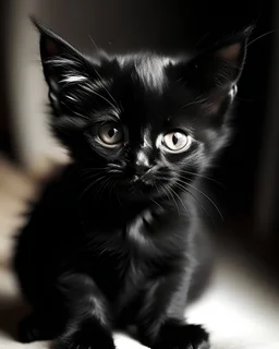a blaccute evil kitten