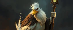 duck gandalf looks beyond really powerful, fantasy illustration