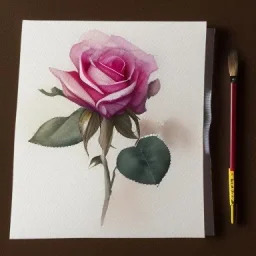 watercolor, roses