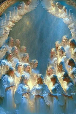 Heavenly choir of angels