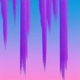 a magical crystal vertical light, pink and blue wisteria , pink vertical, blue lake,sharp, background vertical blue gradient vertical, elegant, highly detailed, artstation, concept art, smooth, sharp focus, illustration, 8k, splash art, wallpaper, key visual