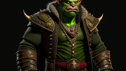 rich orc, luxury clothes