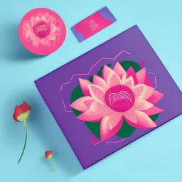 Lotus flower illustrator, packaging