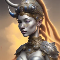 ssango fantasy, fantasy magic, intricate, sharp focus, illustration, highly detailed, digital painting, concept art, matte, artgerm and paul lewin and kehinde wiley, masterpiece silver elephant head bronze Asian African girl nice breast Afo hair turquoise golden waves