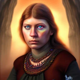 ultra detailed portrait of young Barb Thunderman , extremely detailed digital painting, extremely detailed face,crystal clear eyes, in the style of robert e howard and pablo oliveira and Ken Kelley and Keith Parkinson ,mystical colors,perfectly centered image, perfect composition, rim light, beautiful lighting,8k, stunning scene, raytracing