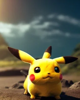 Pikachu, highly detailed, hyper-detailed, beautifully color-coded, insane details, intricate details, beautifully color graded, Cinematic, Color Grading, Editorial Photography, Depth of Field, DOF, Tilt Blur, White Balance, 32k, Super-Resolution, Megapixel, ProPhoto RGB, VR, Half rear Lighting, Backlight, non photorealistic rendering