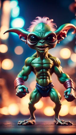 alien gremlin virgin pimp snatcher team flexing muscles in heaven,bokeh like f/0.8, tilt-shift lens 8k, high detail, smooth render, down-light, unreal engine, prize winning