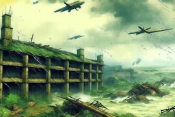 The Last of us FEDRA Military Hiroshima Bombing, no people just scenery