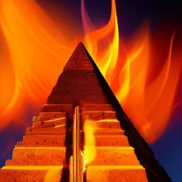 yoga flame, smoke, peace, pyramid