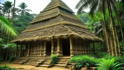 This culture lives in a tropical environment. Its architecture is primitive.