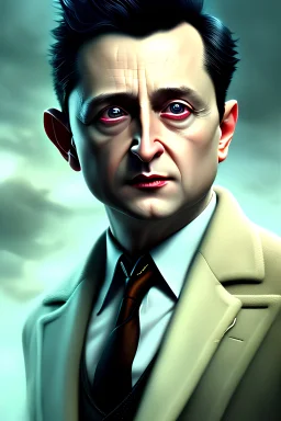 Oswald Cobblepot, physically fit, scars, dark hair, dark eyeshadow, black eyes, soft round eyes, 8k resolution, cinematic smooth, intricate details, vibrant colors, realistic details, masterpiece, oil on canvas, smokey background