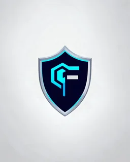 Cyber Finance (CF) shield logo Simple, easy and beautiful logo